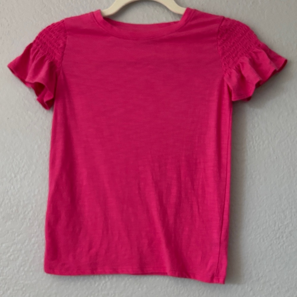 Cat & Jack Pink Ruffle Sleeve Blouse